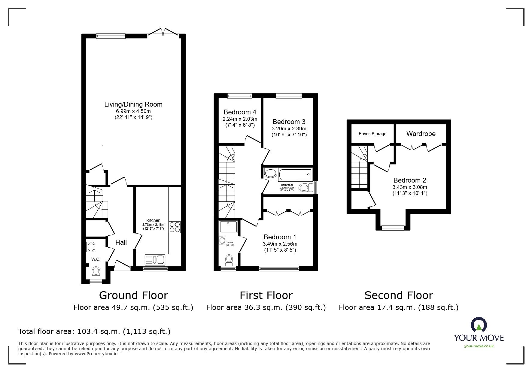 Floorplan of 4 bedroom Semi Detached House for sale, Shelburne Drive, Whitton, Hounslow, TW4