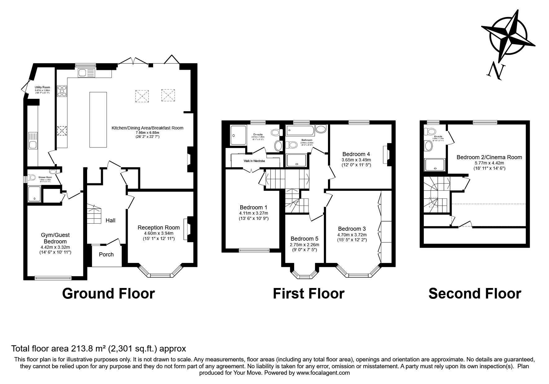 Floorplan of 5 bedroom Semi Detached House for sale, Tranmere Road, Whitton, Twickenham, TW2
