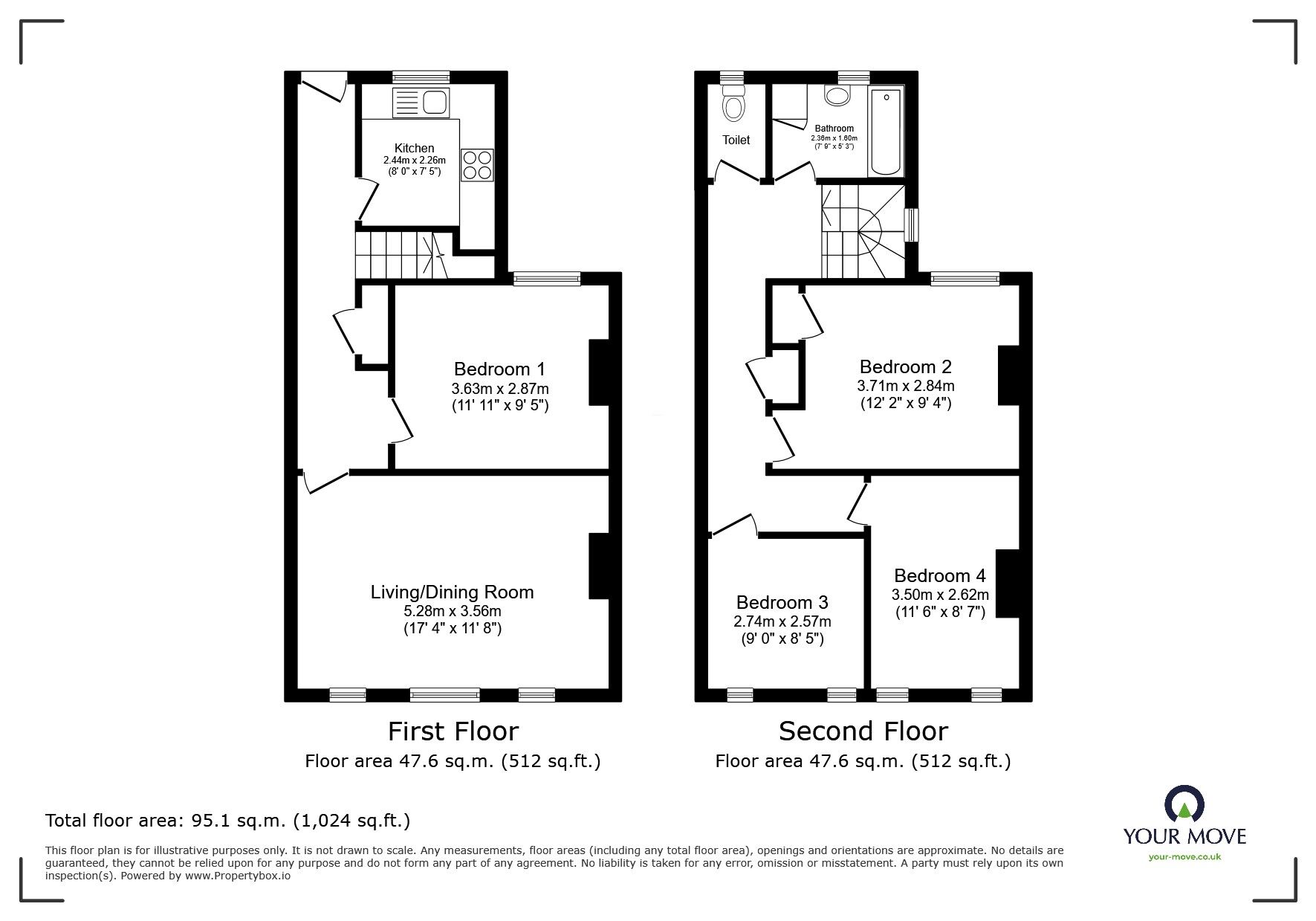 Floorplan of 4 bedroom  Flat to rent, High Street, Whitton, Twickenham, TW2