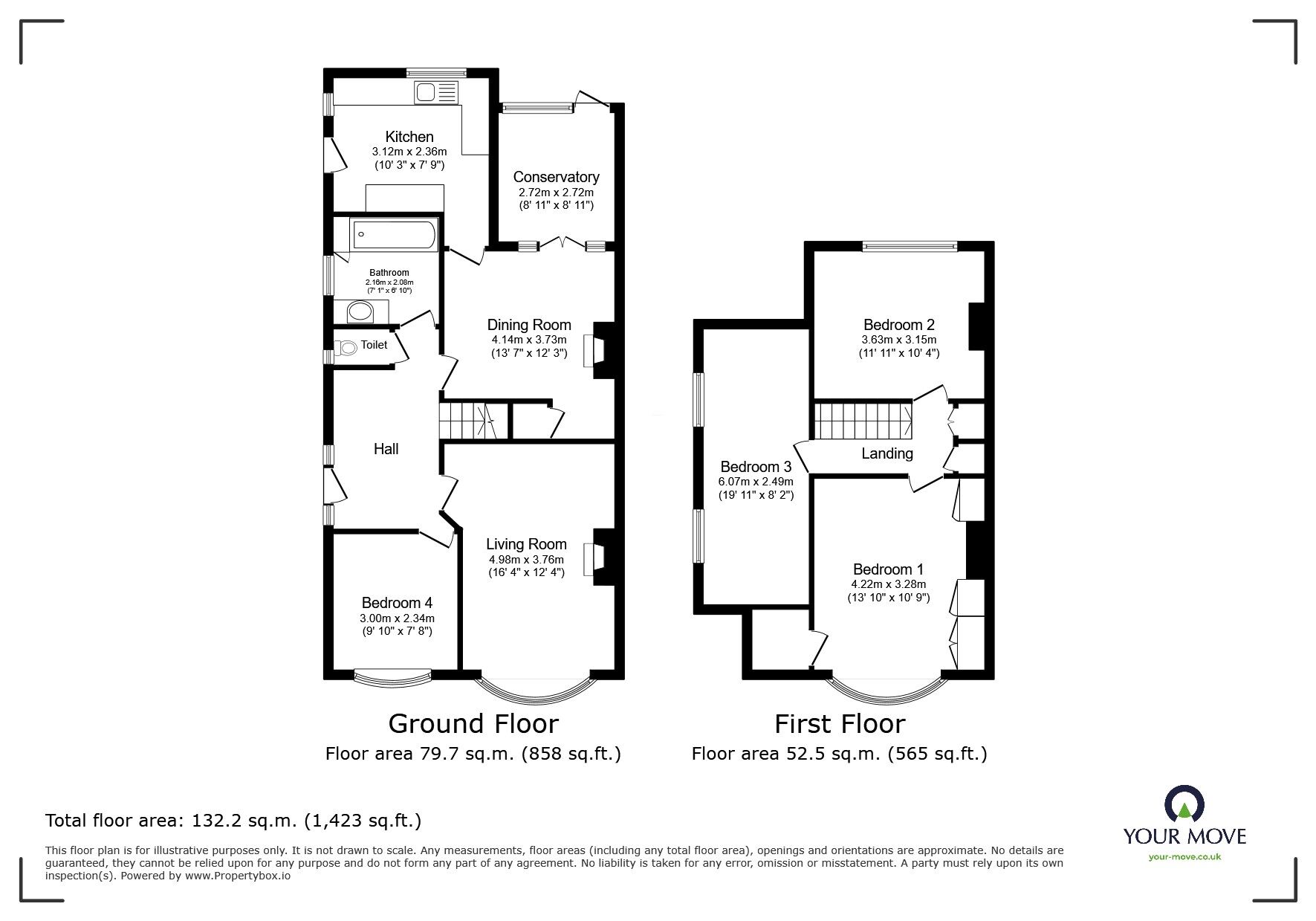 Floorplan of 4 bedroom Semi Detached House for sale, Chester Avenue, Whitton, Twickenham, TW2
