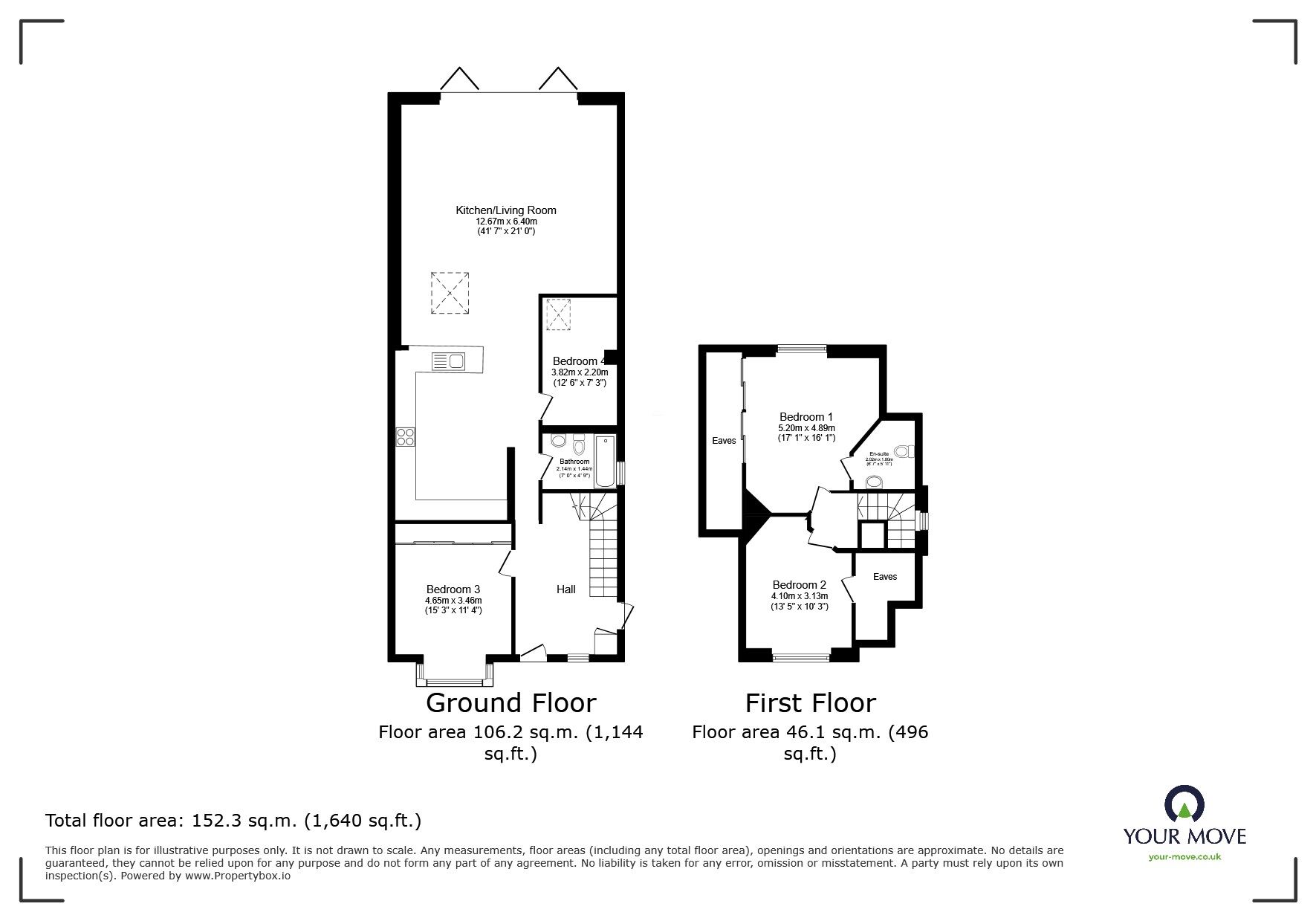 Floorplan of 4 bedroom Detached House for sale, Park Avenue, Hounslow, TW3
