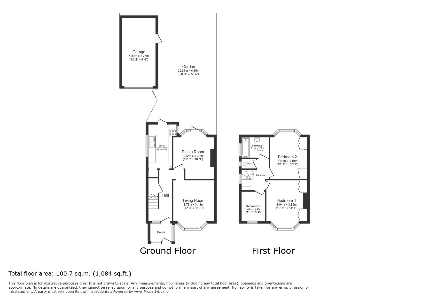 Floorplan of 3 bedroom Semi Detached House for sale, Lyncroft Gardens, Hounslow, TW3