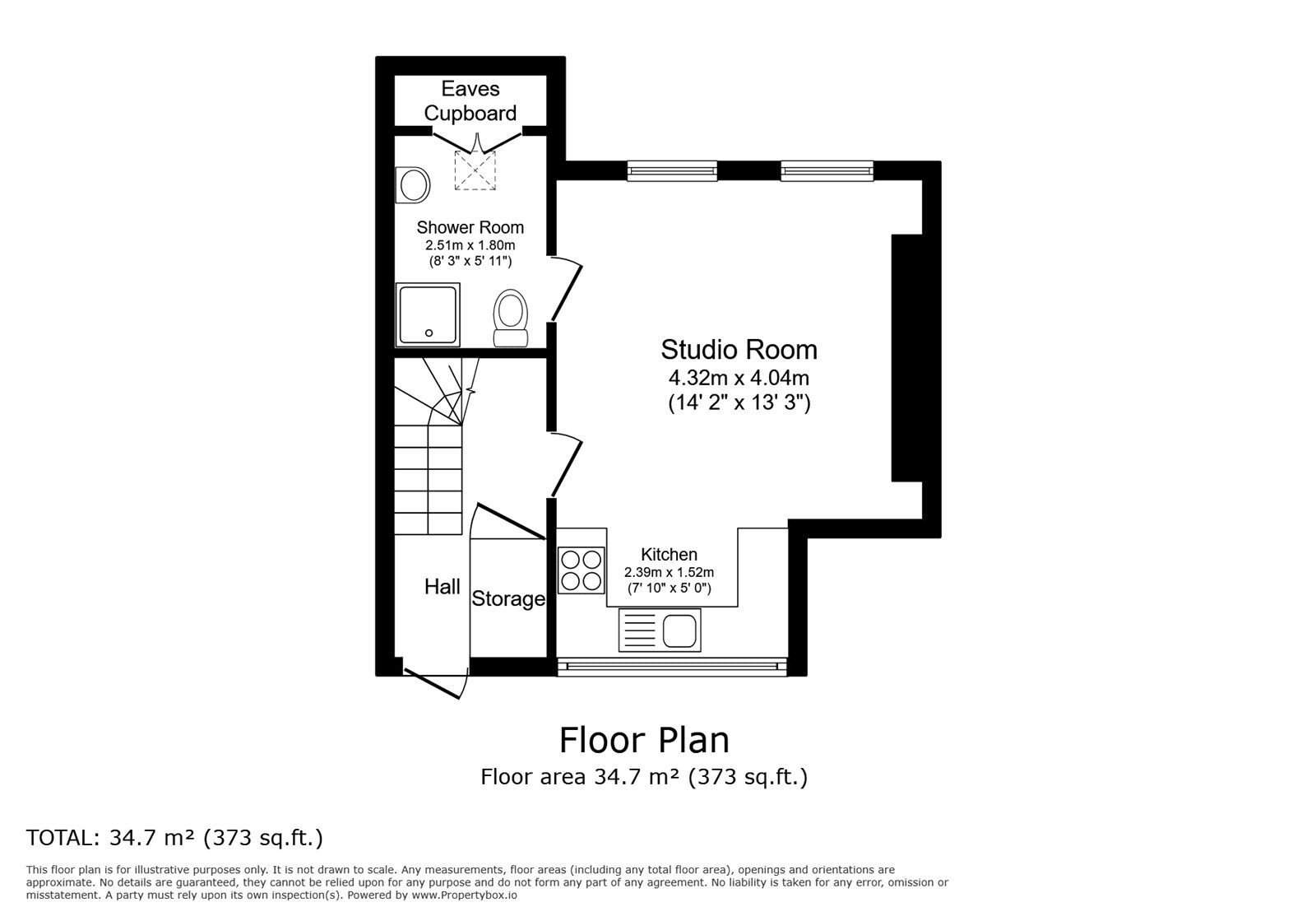 Floorplan of Flat for sale, High Street, Whitton, Twickenham, TW2