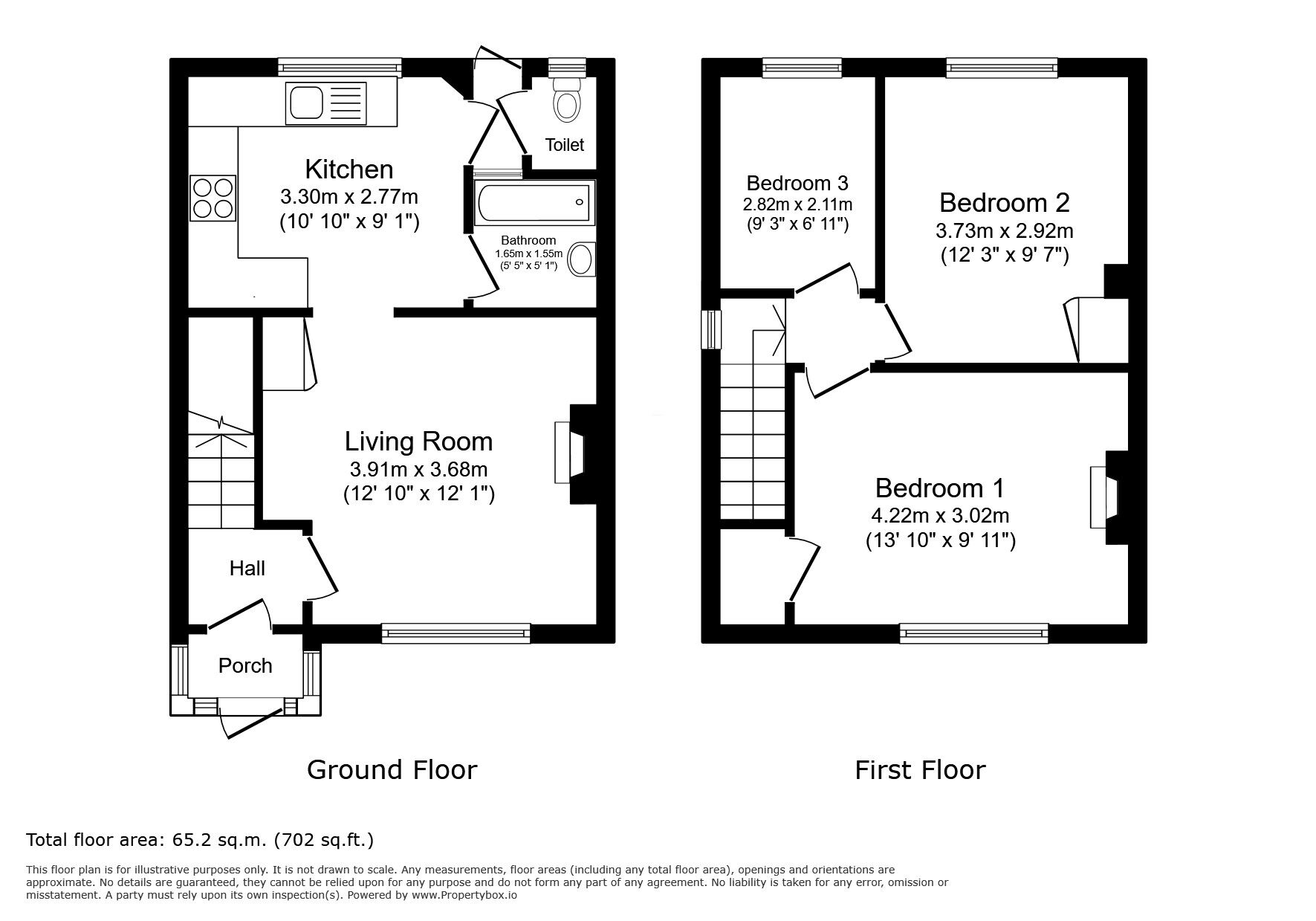 Floorplan of 3 bedroom End Terrace House for sale, Springfield Road, Whitton, Twickenham, TW2