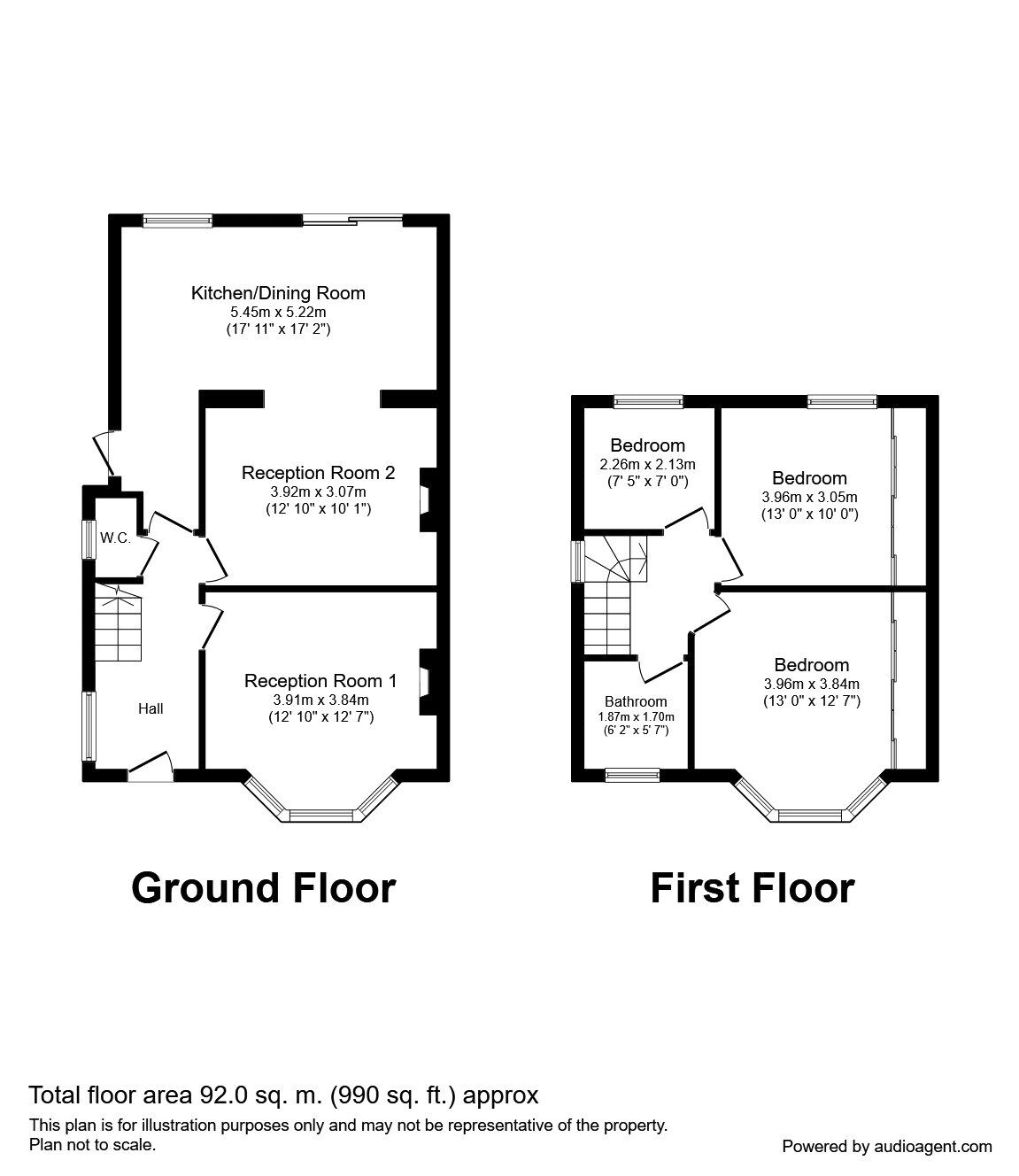 Floorplan of 3 bedroom Semi Detached House for sale, Argyle Avenue, Whitton, Hounslow, TW3