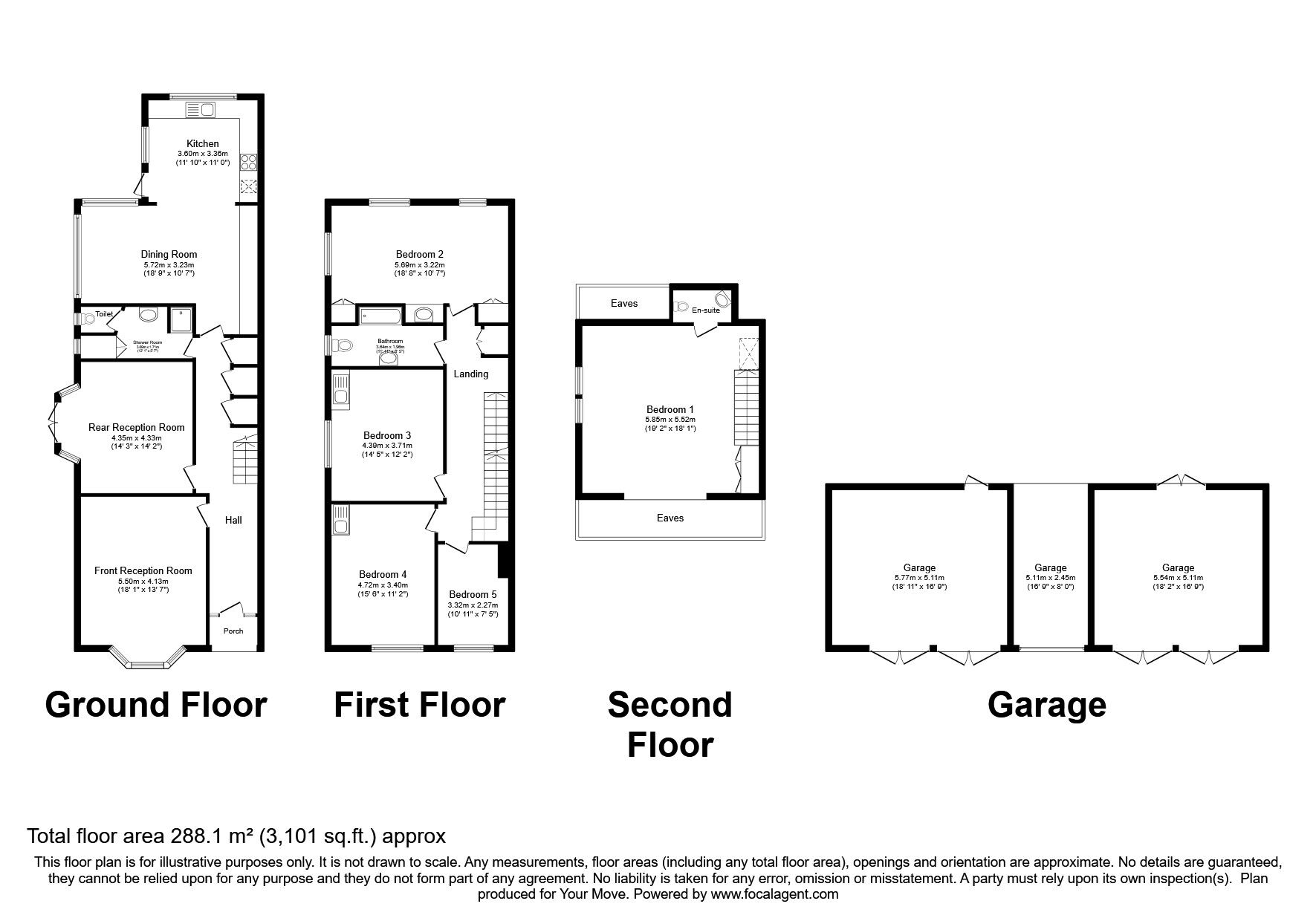 Floorplan of 5 bedroom Semi Detached House for sale, St Stephens Road, Hounslow, TW3
