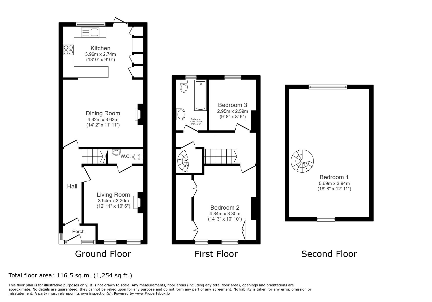 Floorplan of 3 bedroom Semi Detached House for sale, Stanley Road, Hounslow, TW3