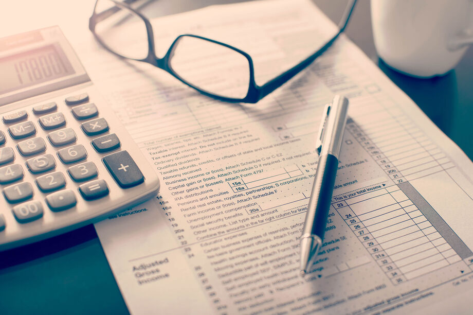 Paperwork on a desk