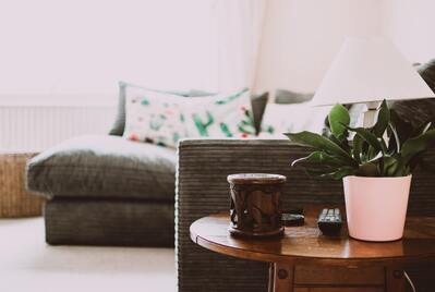 Living room with sofa