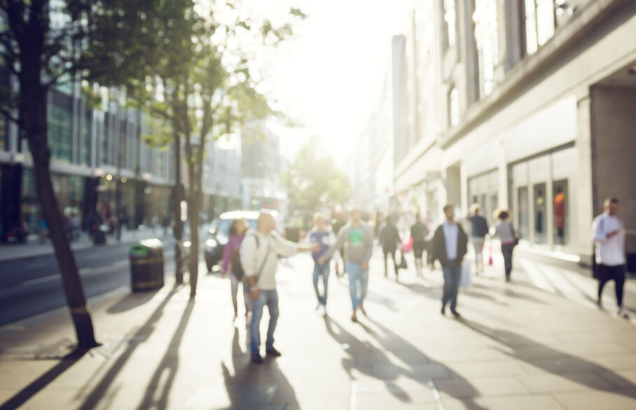 People walking in the highstreet