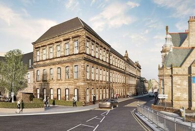 An old linen mill in Dunfermline, now converted into new flats