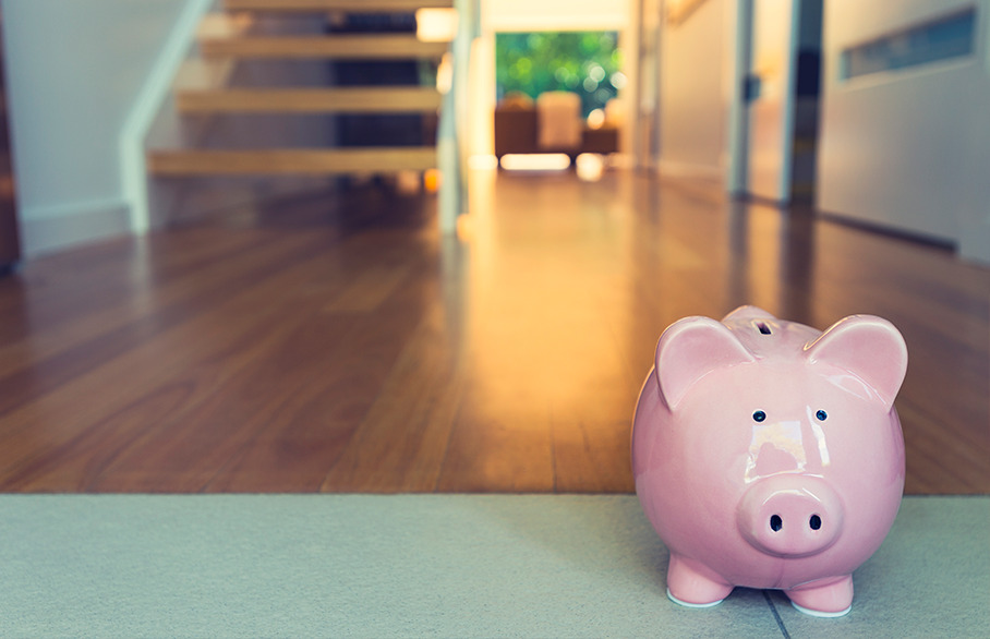 Piggy Bank in entrance hall