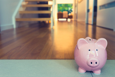 Piggy Bank in entrance hall