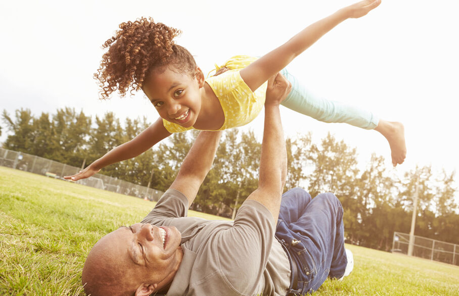 Family in the garden