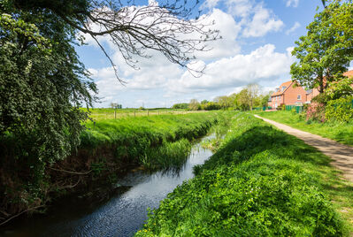 Picure of the river and house in Strensall