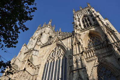 Upwards shot of the York Minster