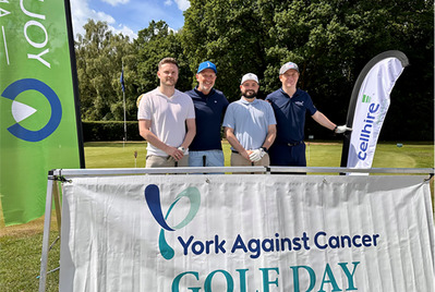 Participants in the charity golf day