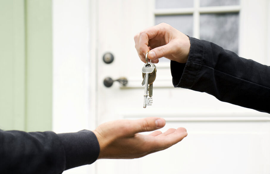 people passing keys 