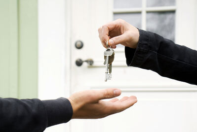 people passing keys 