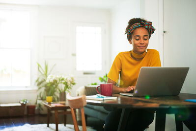 person on laptop