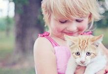 Girl with cat