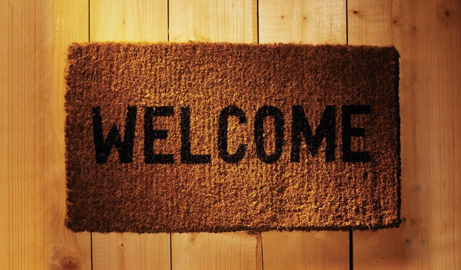 Welcome door mat