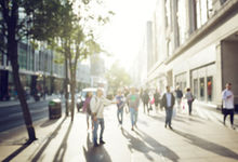 People walking in the highstreet