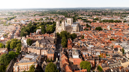 Aerial photo of York City