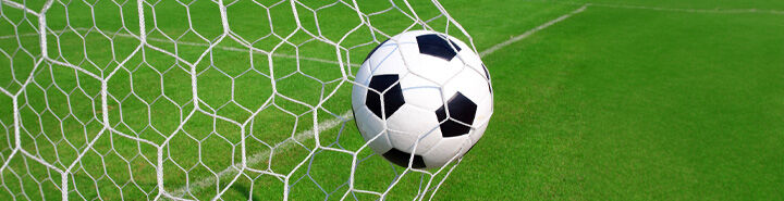 Football in goal