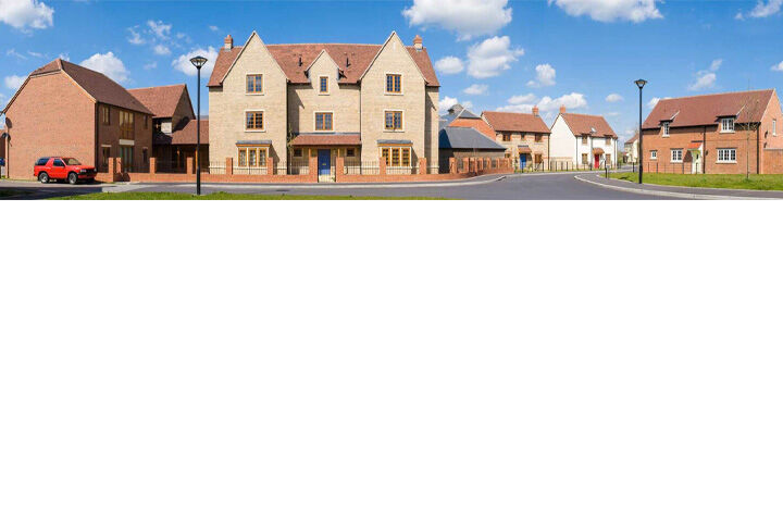 Modern new-build homes on a residential development